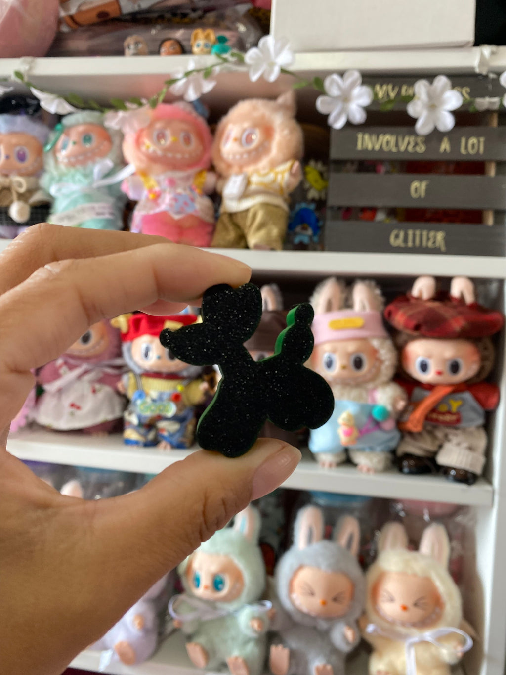 BAT BALLOON DOG| 3D STRAW TOPPER | SINGLE