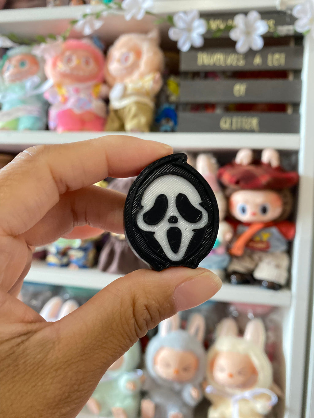 GHOST FACE | 3D STRAW TOPPER | SINGLE