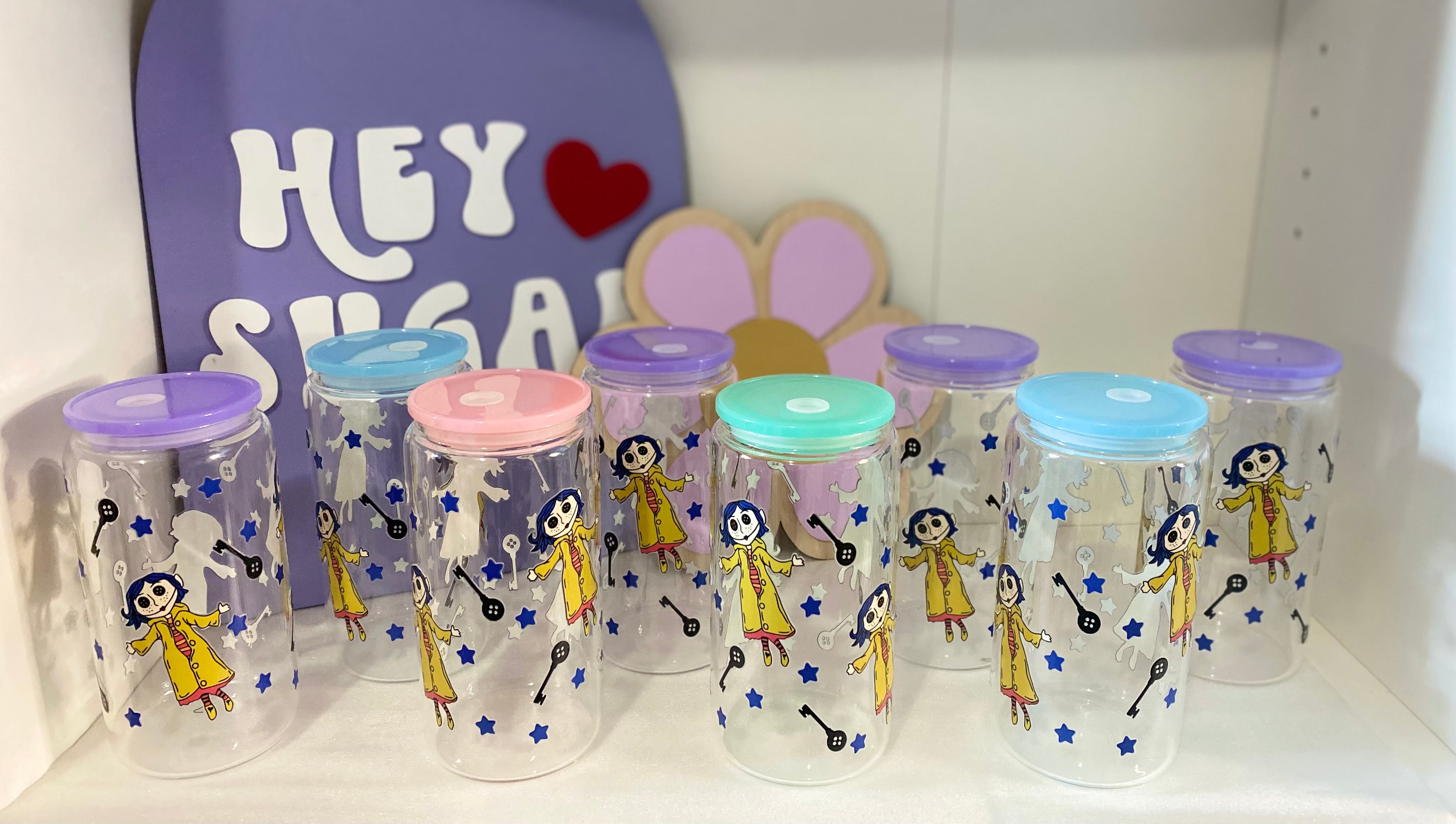 BUTTON EYES | GLASS CUP