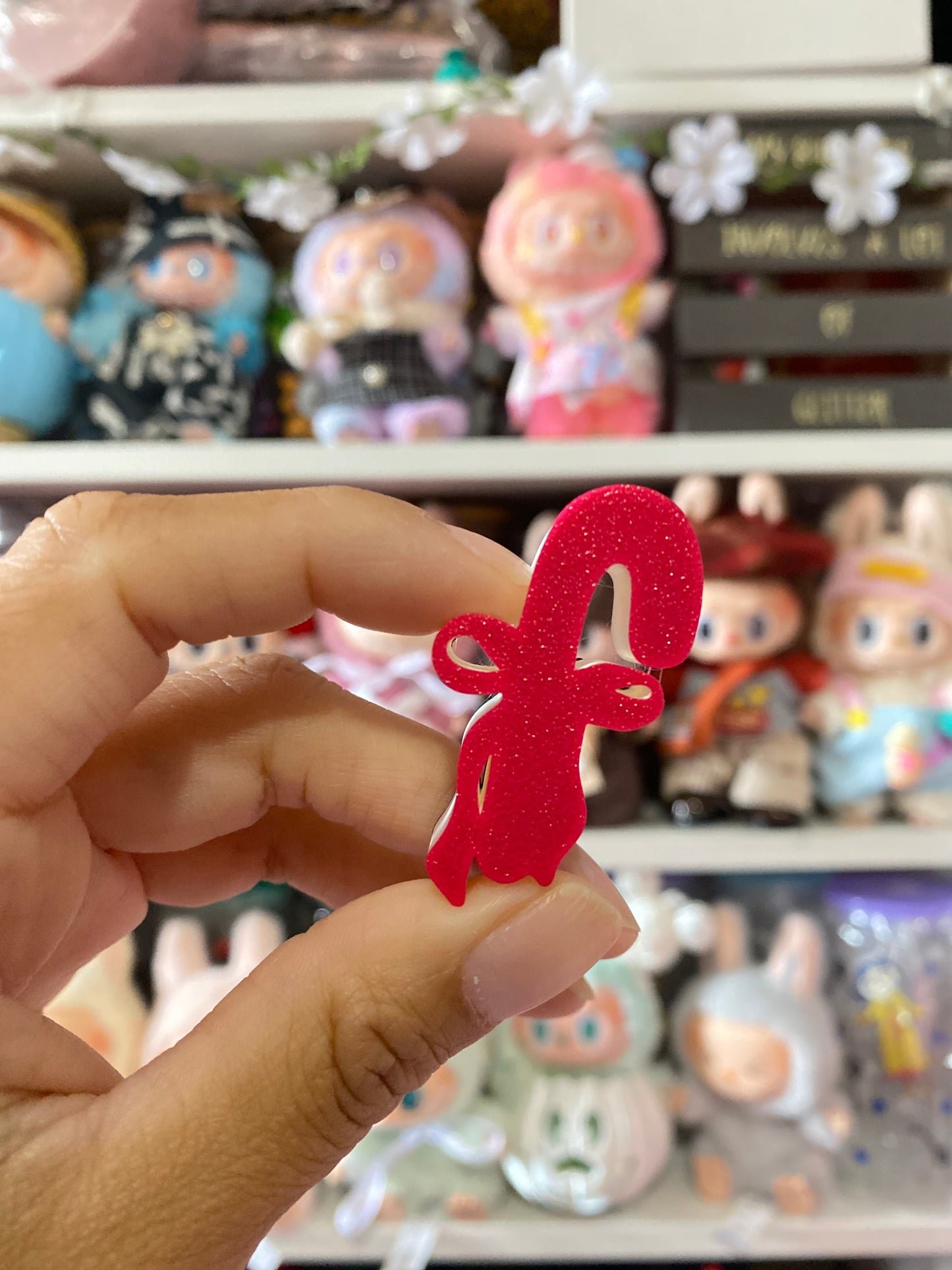 CANDY CANE BOW | 3D STRAW TOPPER | WHOLESALE | SINGLE