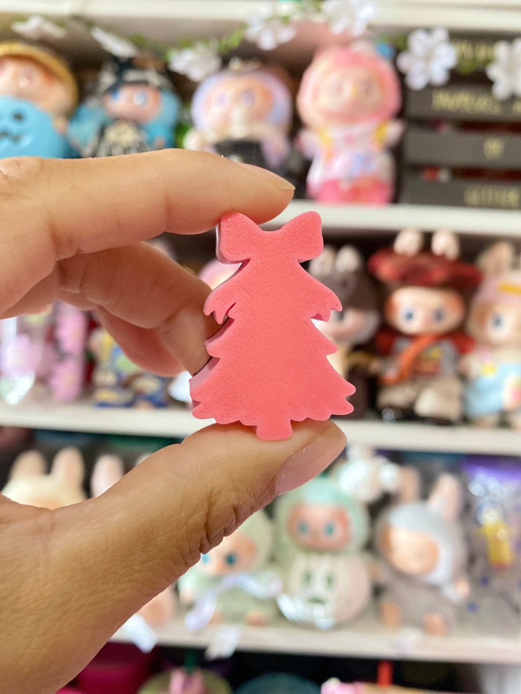 PINK TREE | 3D STRAW TOPPER | SINGLE