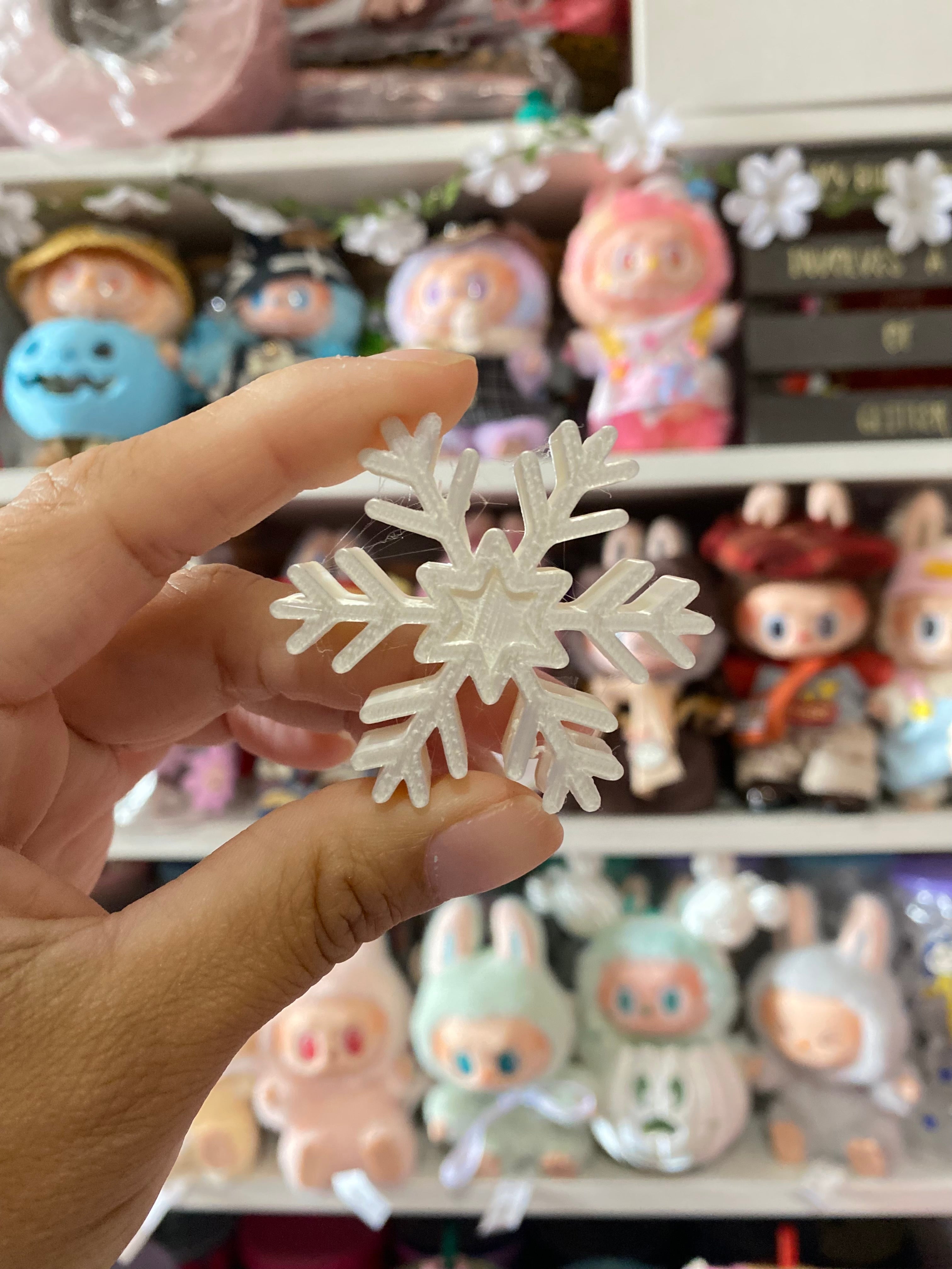 SNOWFLAKE | 3D STRAW TOPPER | SINGLE