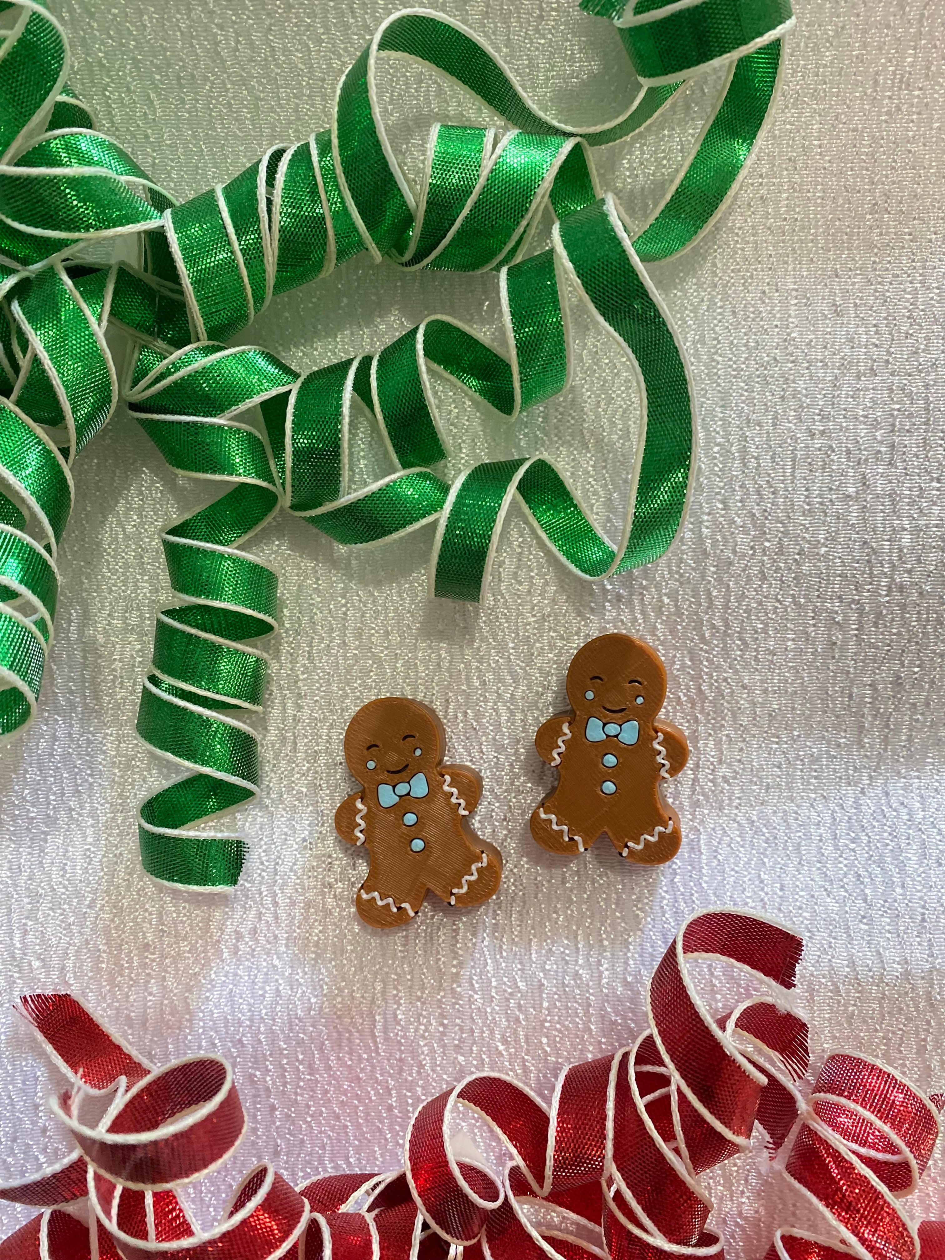 GINGERBREAD BOY | 3D STRAW TOPPER | SINGLE