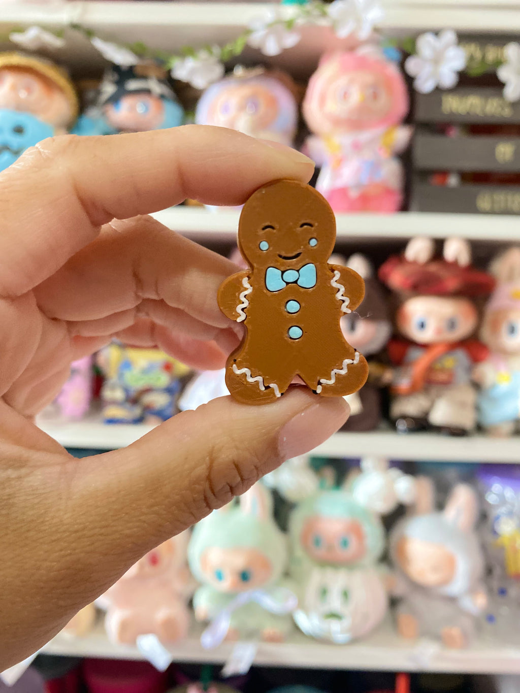 GINGERBREAD BOY | 3D STRAW TOPPER | SINGLE
