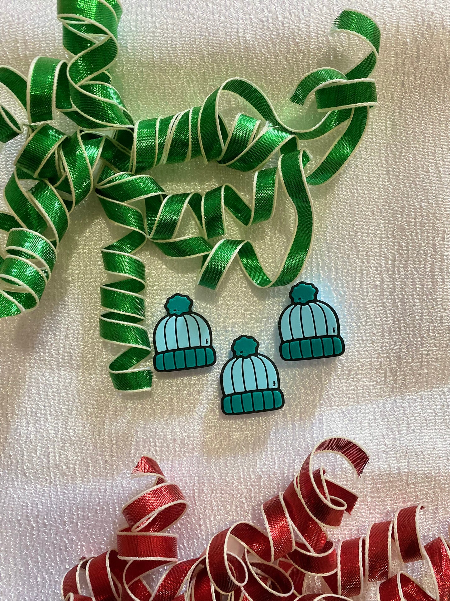 BLUE WINTER HAT | 3D STRAW TOPPER | SINGLE