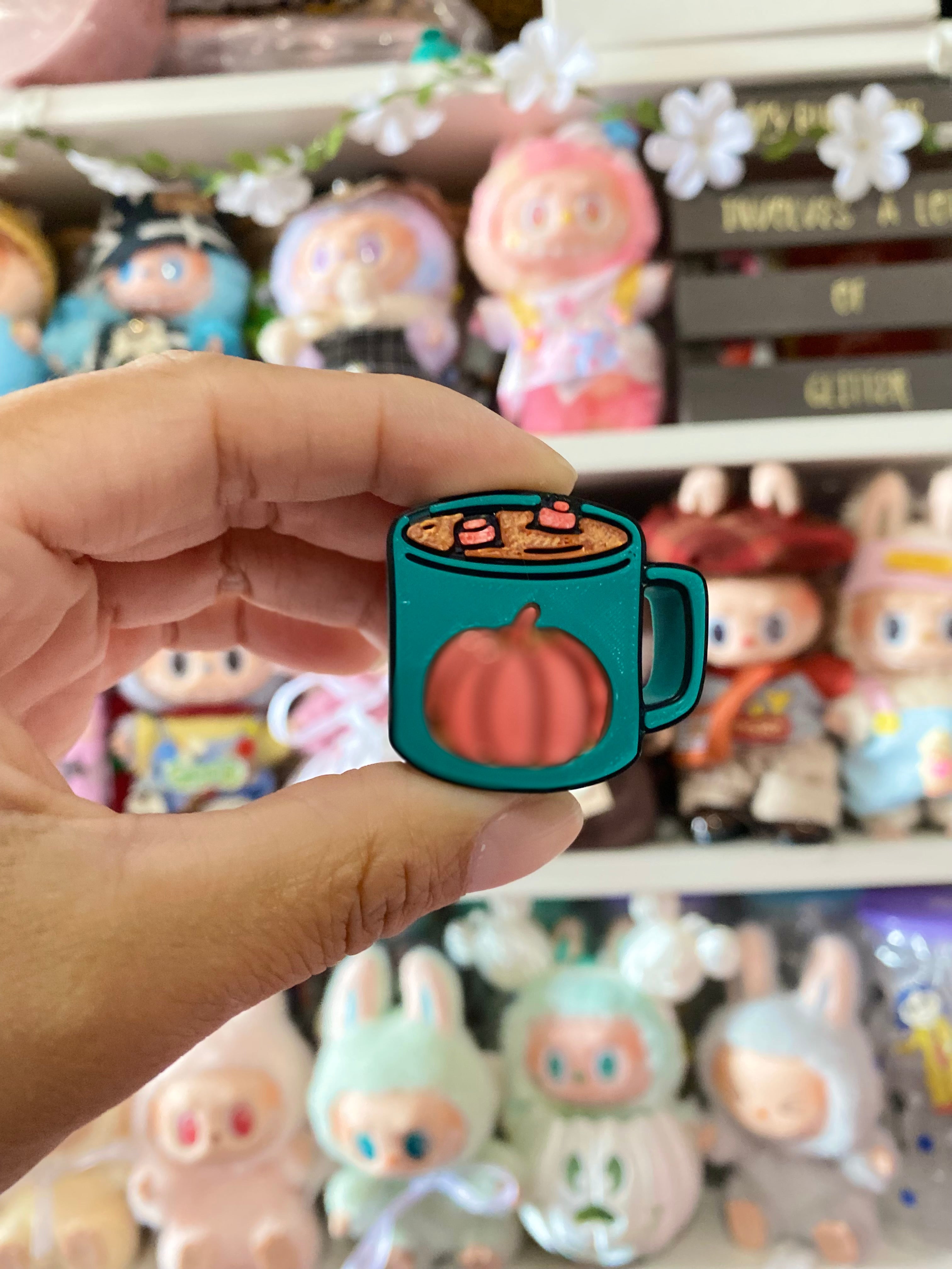 PUMPKIN MUG | 3D STRAW TOPPER | SINGLE