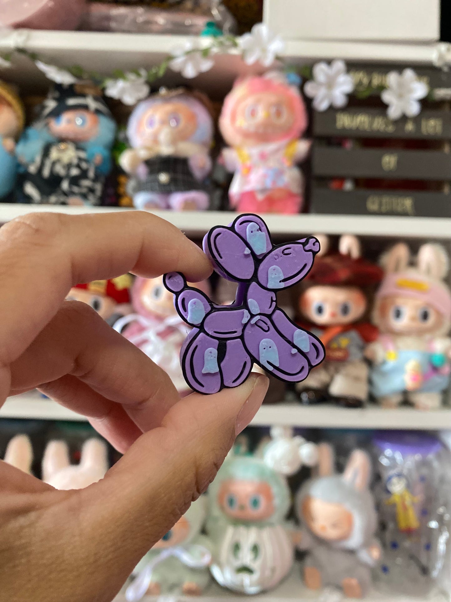 BALLOON DOG GHOST | 3D STRAW TOPPER | WHOLESALE